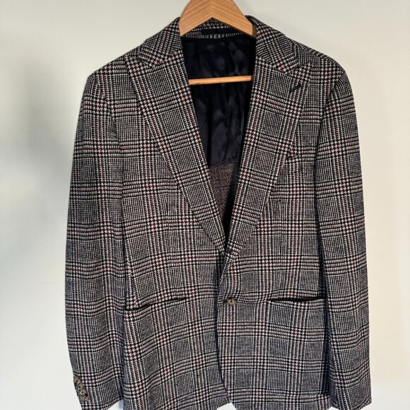 Eleventy single breasted blazer in a houndstooth plaid - Picture 1 of 7